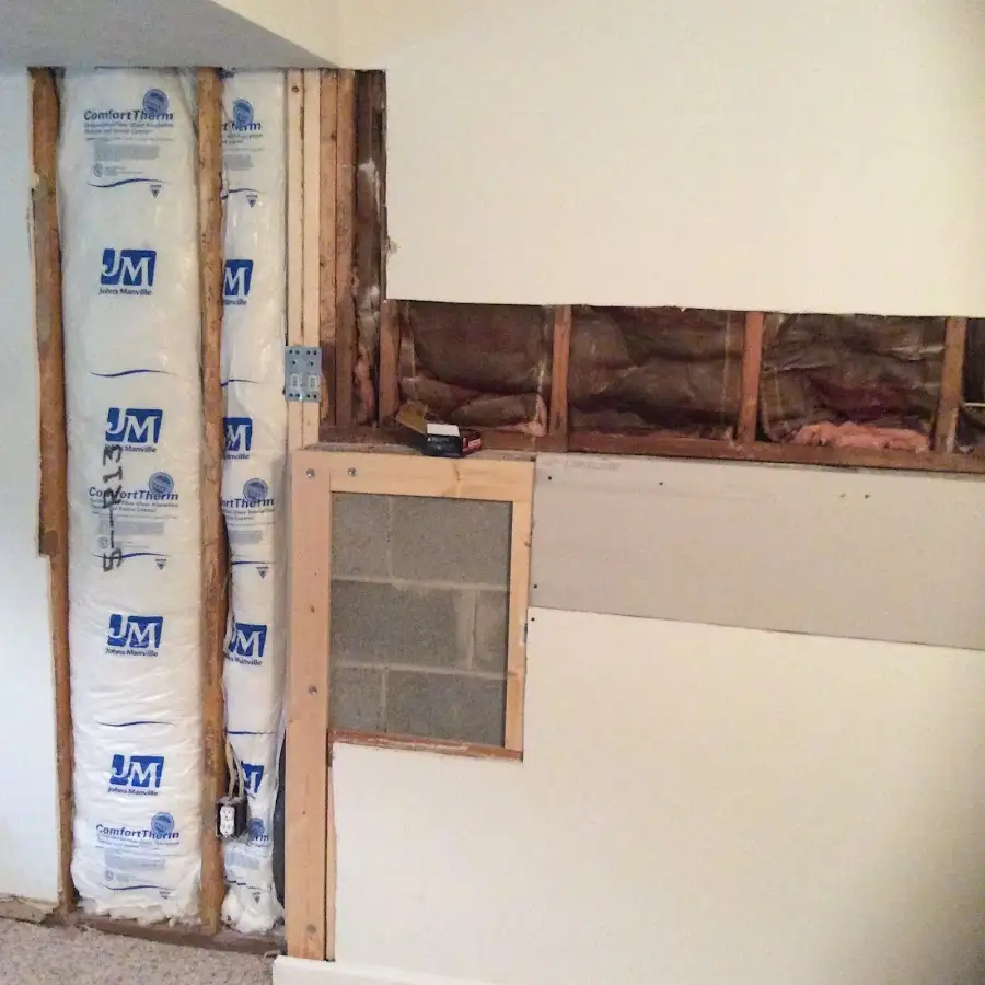 Wall insulation replacement during Contents Cleaning & Restoration in Walnut Park